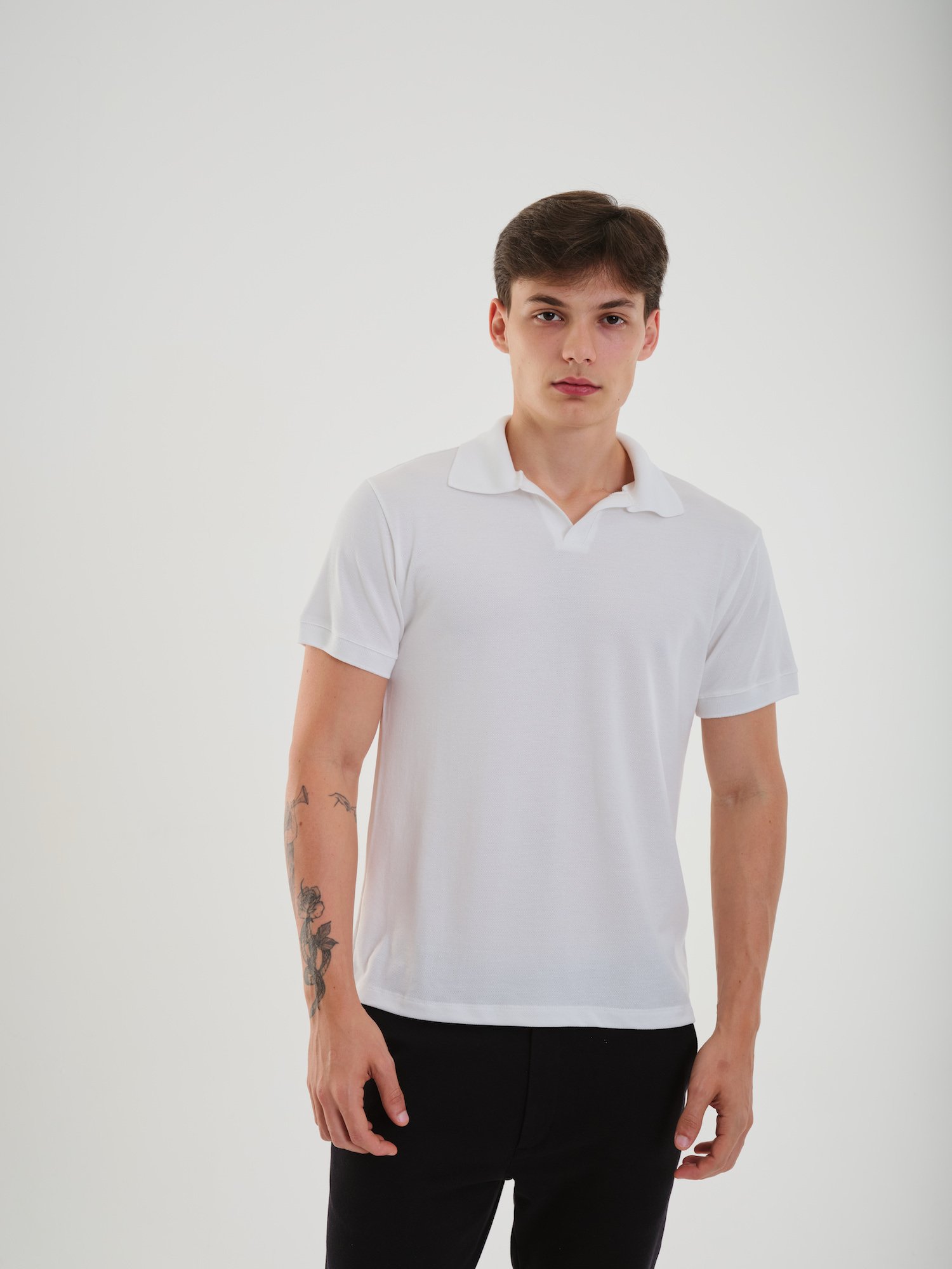 CAMISA POLO TECH MODAL OFF WHITE